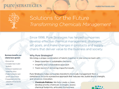 Transforming Chemicals Management